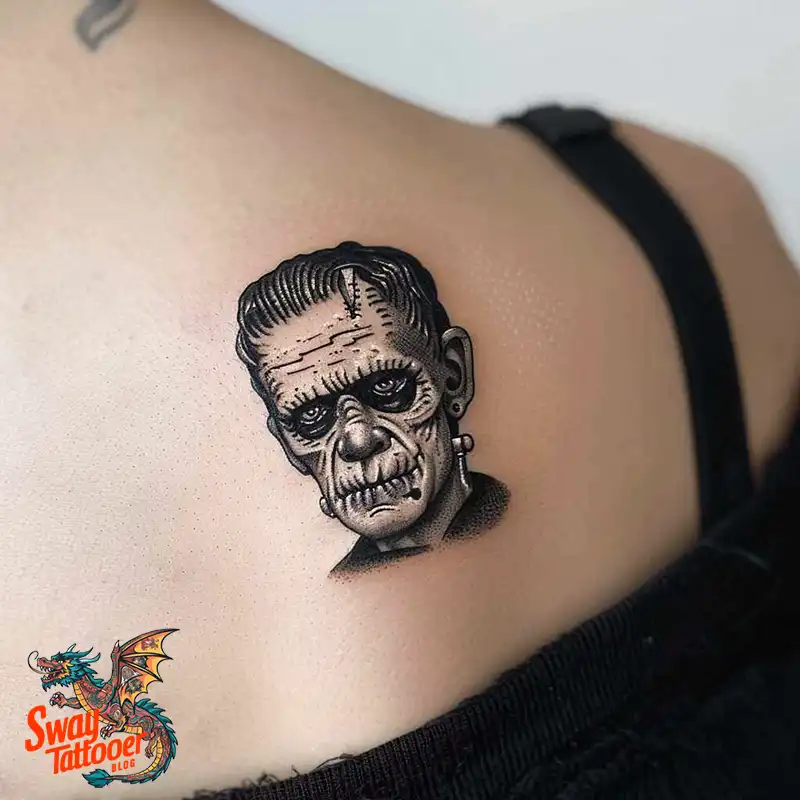 140 Best Frankenstein Tattoo Designs: Monster with Ink 36 frankenstein tattoo