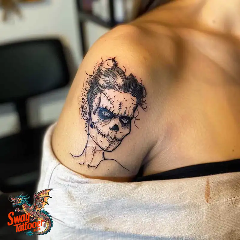 140 Best Frankenstein Tattoo Designs: Monster with Ink 34 frankenstein tattoo
