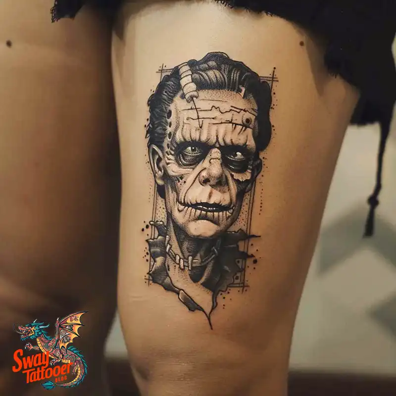 140 Best Frankenstein Tattoo Designs: Monster with Ink 19 frankenstein tattoo