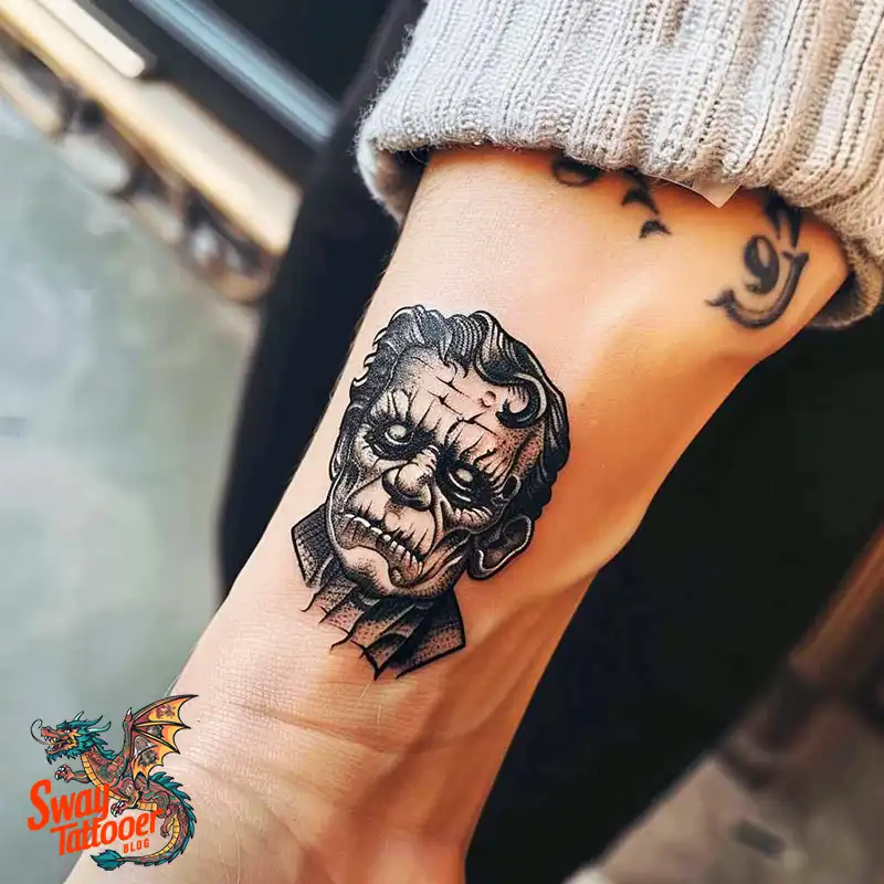 140 Best Frankenstein Tattoo Designs: Monster with Ink 16 frankenstein tattoo