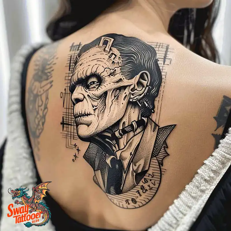 140 Best Frankenstein Tattoo Designs: Monster with Ink 7 frankenstein tattoo
