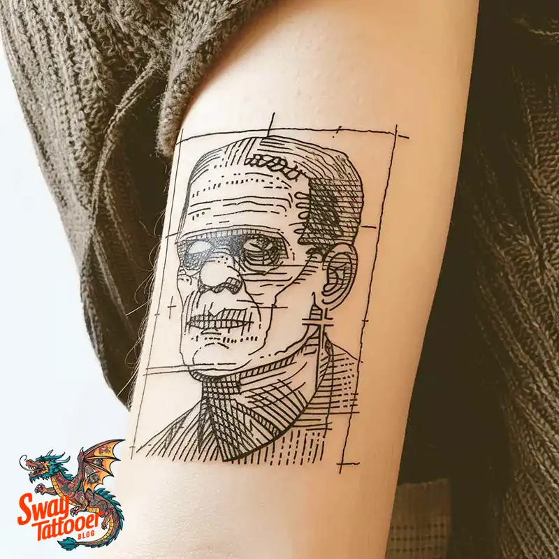 140 Best Frankenstein Tattoo Designs: Monster with Ink 4 frankenstein tattoo