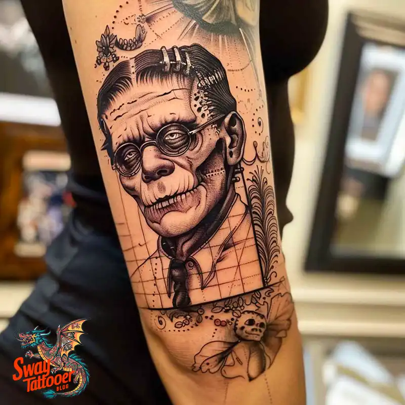140 Best Frankenstein Tattoo Designs: Monster with Ink 3 frankenstein tattoo
