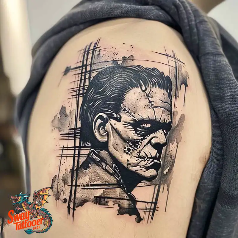 140 Best Frankenstein Tattoo Designs: Monster with Ink 125 frankenstein tattoo