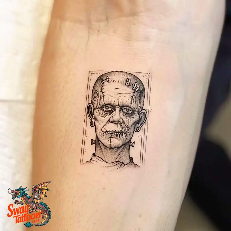 140 Best Frankenstein Tattoo Designs: Monster with Ink 117 frankenstein tattoo