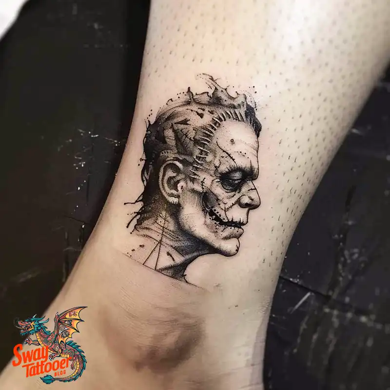 140 Best Frankenstein Tattoo Designs: Monster with Ink 116 frankenstein tattoo
