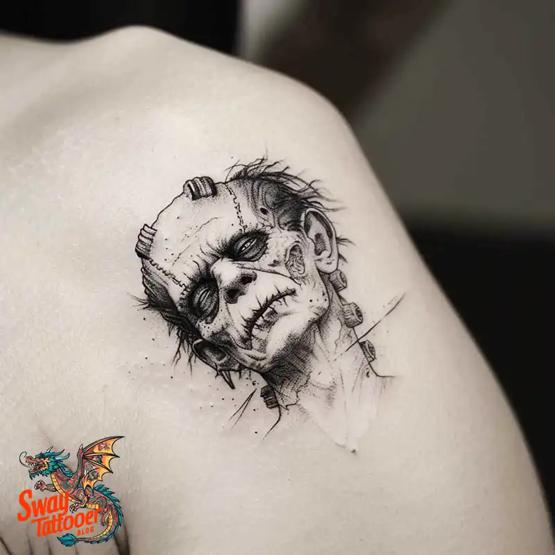 140 Best Frankenstein Tattoo Designs: Monster with Ink 113 frankenstein tattoo