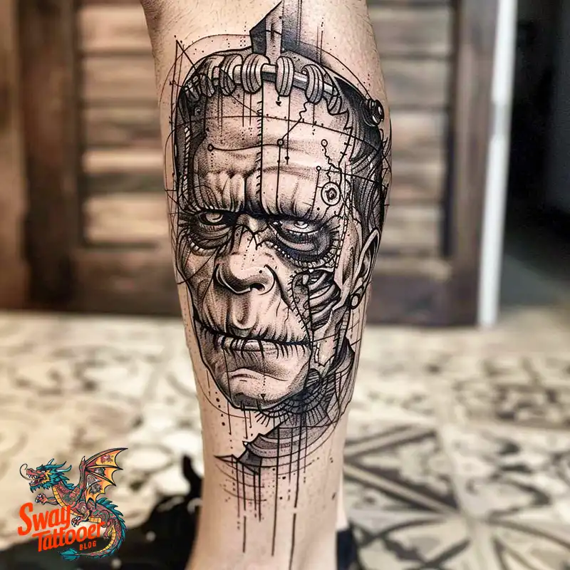140 Best Frankenstein Tattoo Designs: Monster with Ink 106 frankenstein tattoo