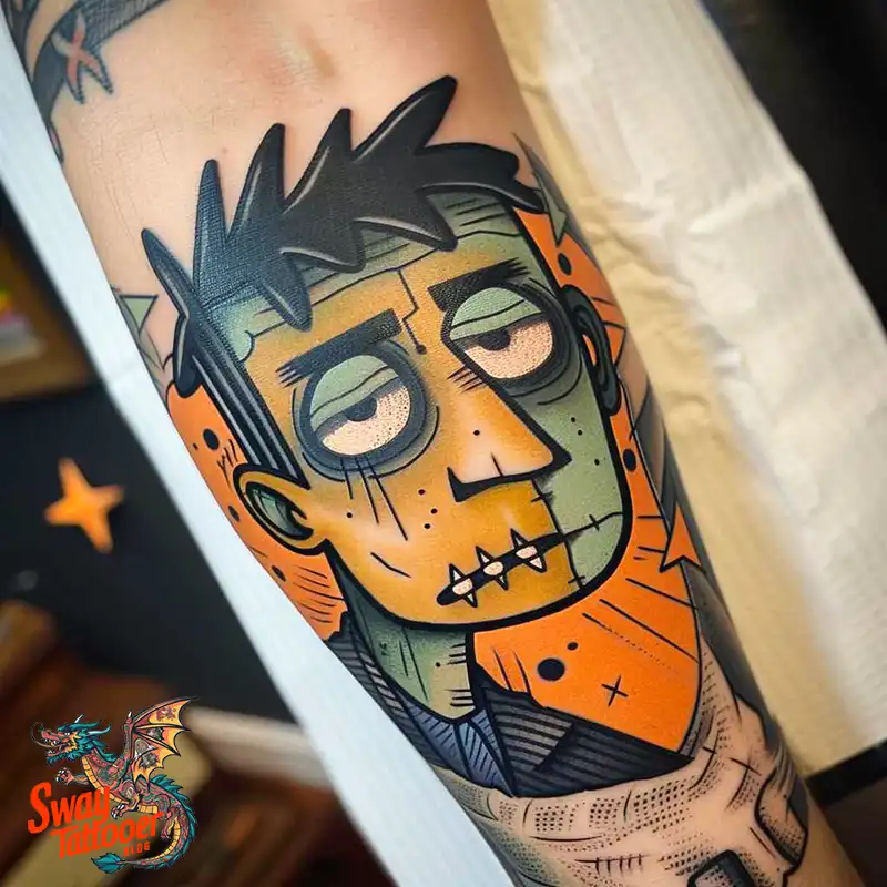 140 Best Frankenstein Tattoo Designs: Monster with Ink 136 frankenstein tattoo