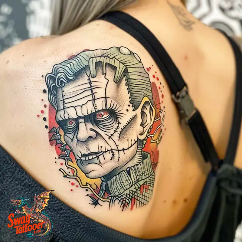 140 Best Frankenstein Tattoo Designs: Monster with Ink 101 frankenstein tattoo
