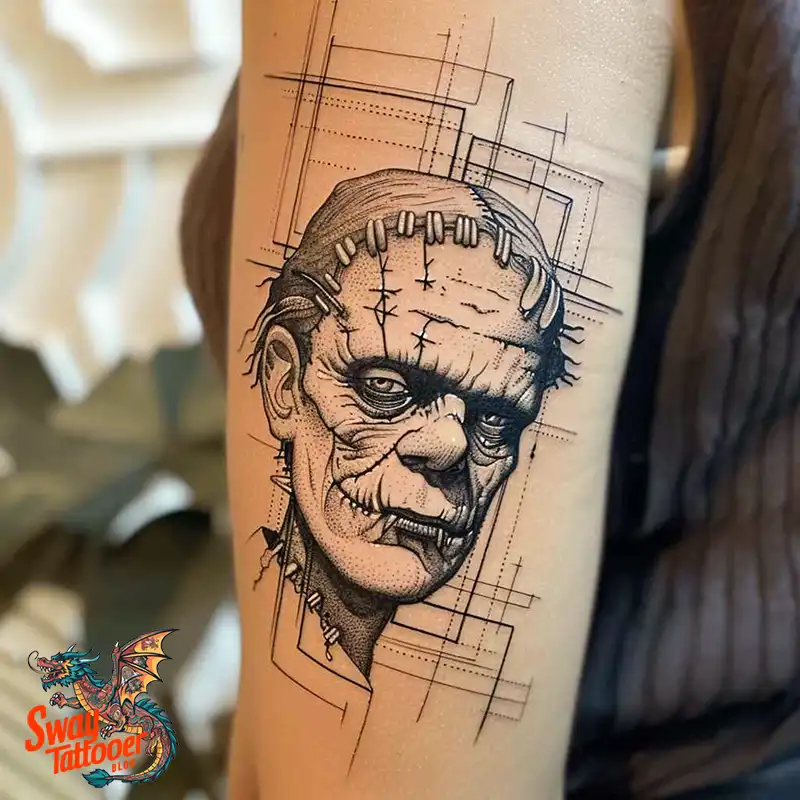 140 Best Frankenstein Tattoo Designs: Monster with Ink 89 frankenstein tattoo