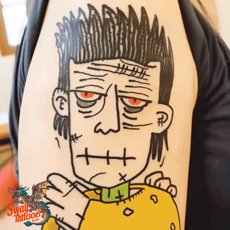 140 Best Frankenstein Tattoo Designs: Monster with Ink 84 frankenstein tattoo