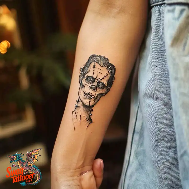 140 Best Frankenstein Tattoo Designs: Monster with Ink 67 frankenstein tattoo