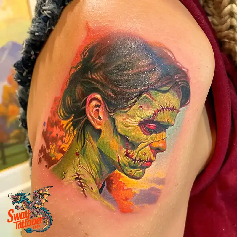 140 Best Frankenstein Tattoo Designs: Monster with Ink 64 frankenstein tattoo