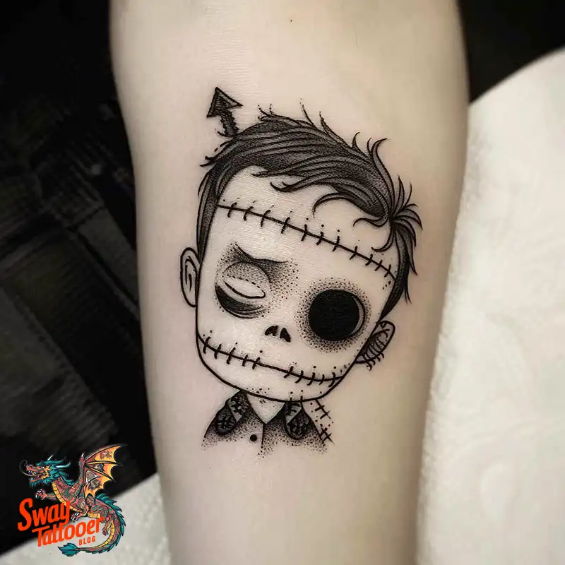 140 Best Frankenstein Tattoo Designs: Monster with Ink 132 frankenstein tattoo
