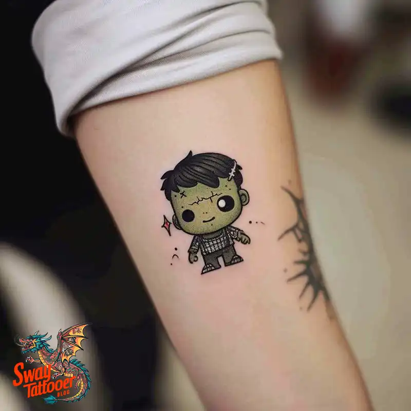 140 Best Frankenstein Tattoo Designs: Monster with Ink 131 frankenstein tattoo