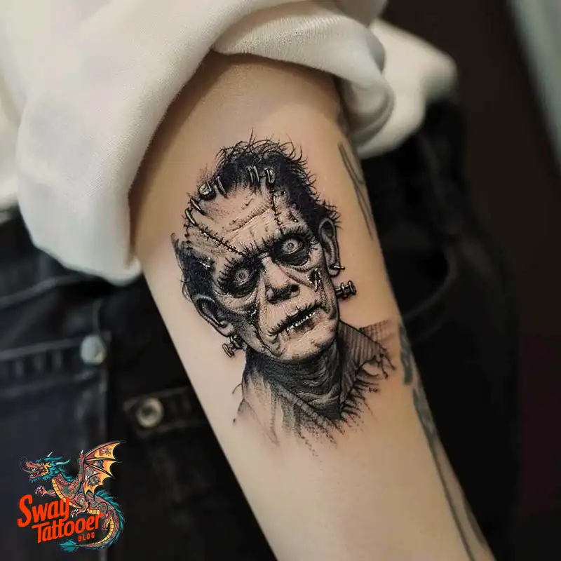 140 Best Frankenstein Tattoo Designs: Monster with Ink 47 frankenstein tattoo