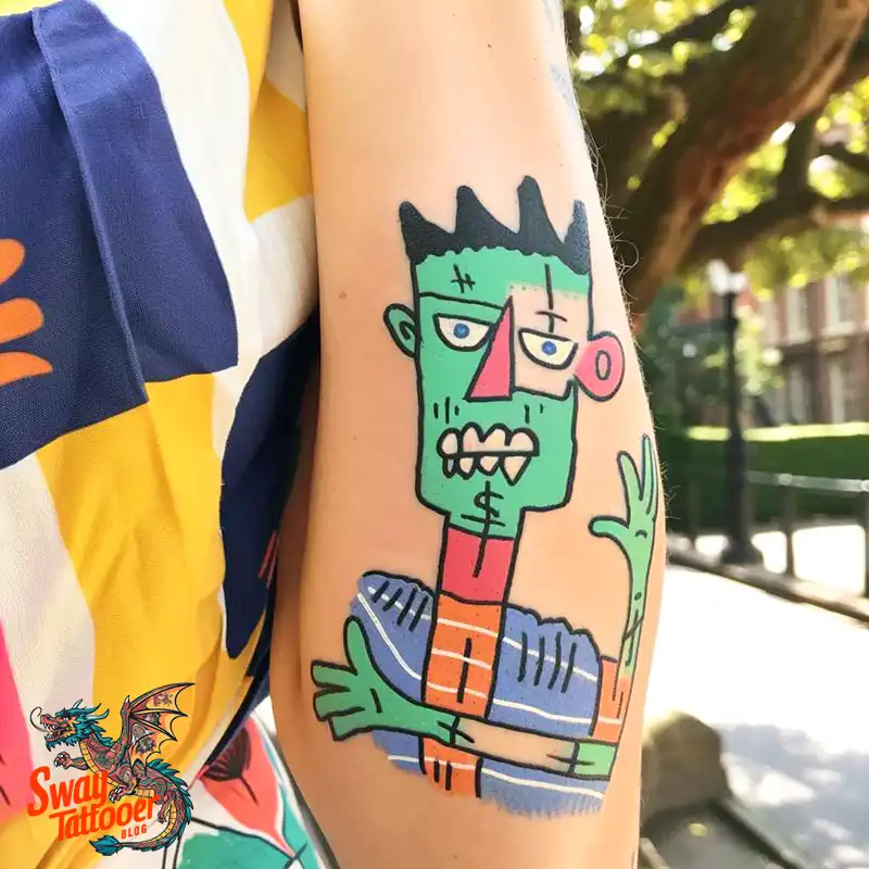 140 Best Frankenstein Tattoo Designs: Monster with Ink 46 frankenstein tattoo
