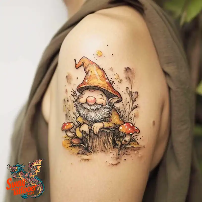 150 Best Gnome Tattoos: Quirky Designs that Bring Magic 141 gnome tattoo
