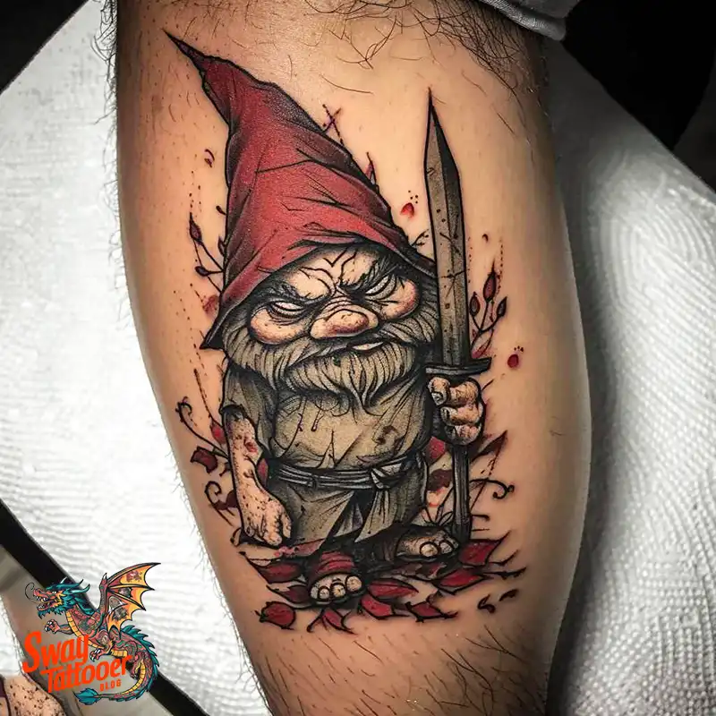 150 Best Gnome Tattoos: Quirky Designs that Bring Magic 32 gnome tattoo
