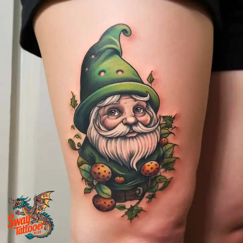 150 Best Gnome Tattoos: Quirky Designs that Bring Magic 123 gnome tattoo