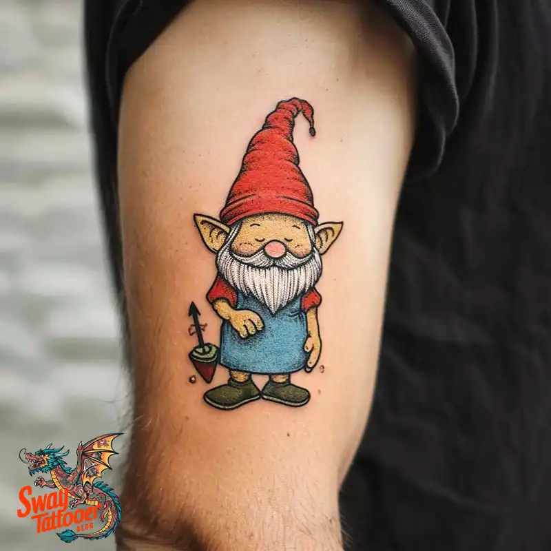 150 Best Gnome Tattoos: Quirky Designs that Bring Magic 149 gnome tattoo