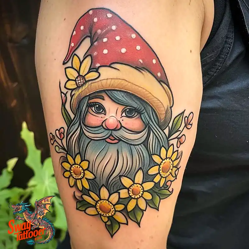 150 Best Gnome Tattoos: Quirky Designs that Bring Magic 106 gnome tattoo