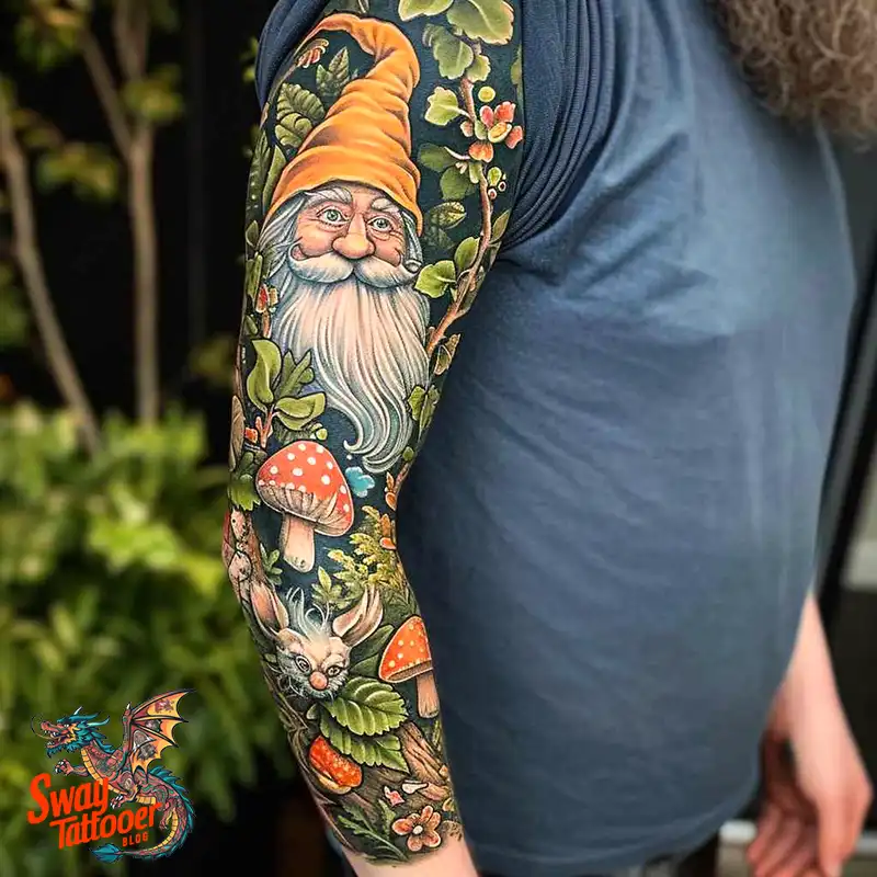 150 Best Gnome Tattoos: Quirky Designs that Bring Magic 77 gnome tattoo
