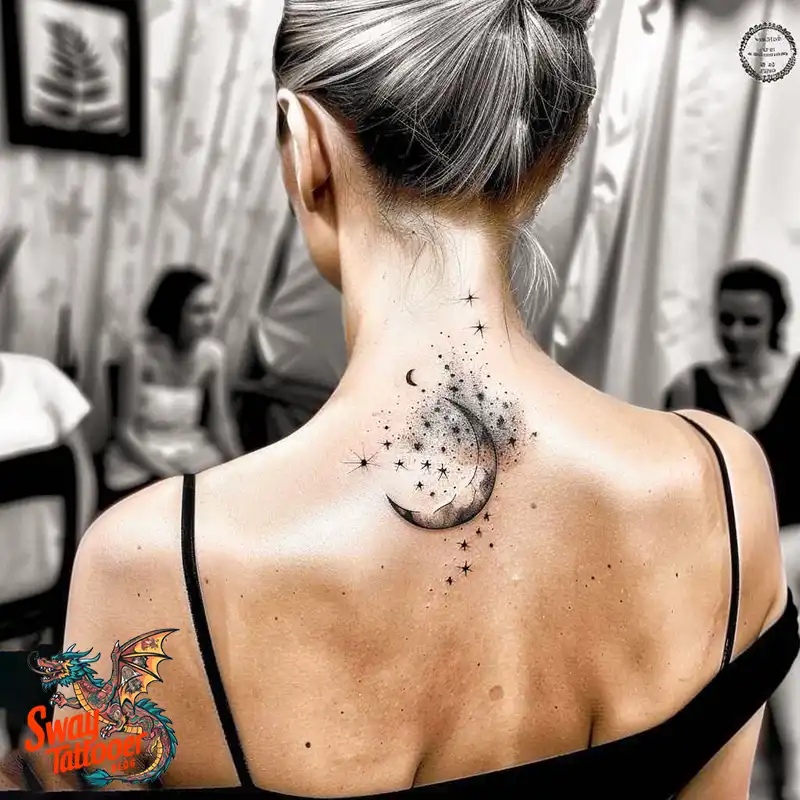 150 Best Moon and Stars Tattoo Ideas: Celestial Ink 27 moon and stars tattoo