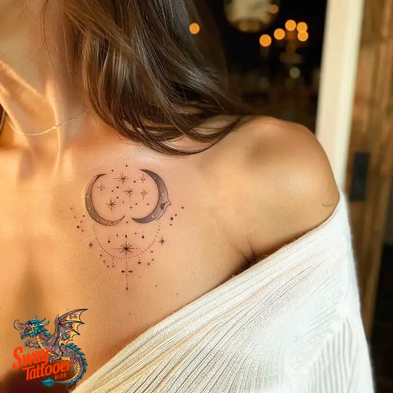 150 Best Moon and Stars Tattoo Ideas: Celestial Ink 28 moon and stars tattoo