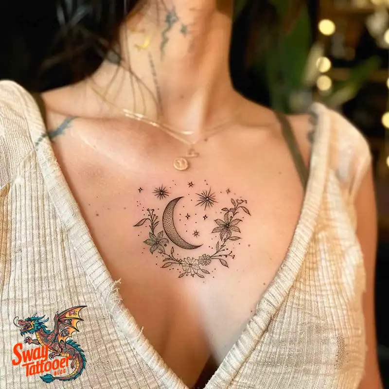 150 Best Moon and Stars Tattoo Ideas: Celestial Ink 30 moon and stars tattoo