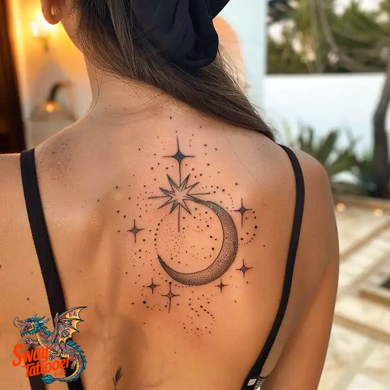 150 Best Moon and Stars Tattoo Ideas: Celestial Ink 24 moon and stars tattoo