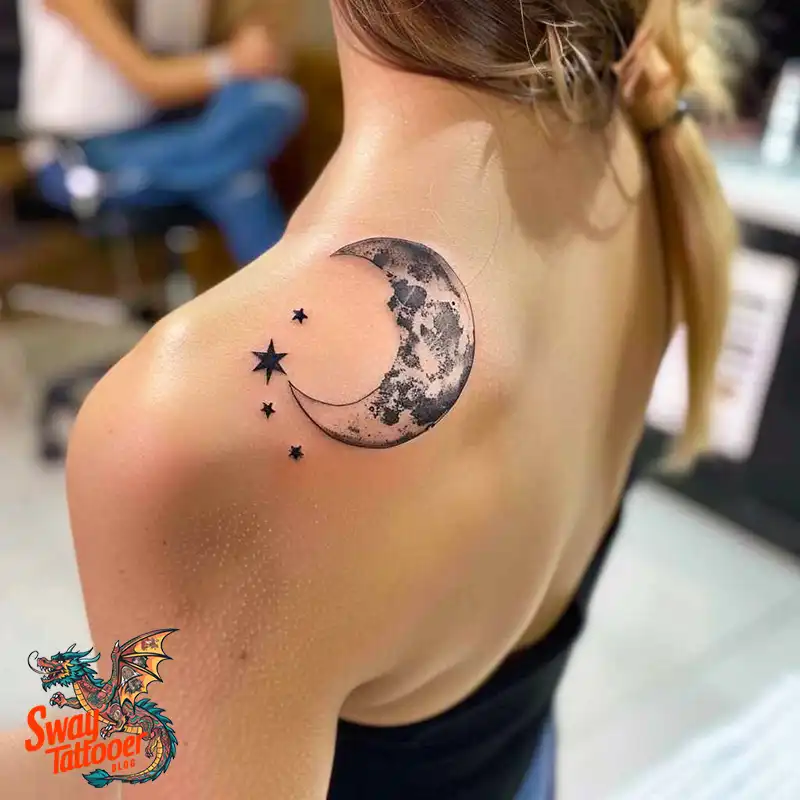 150 Best Moon and Stars Tattoo Ideas: Celestial Ink 21 moon and stars tattoo