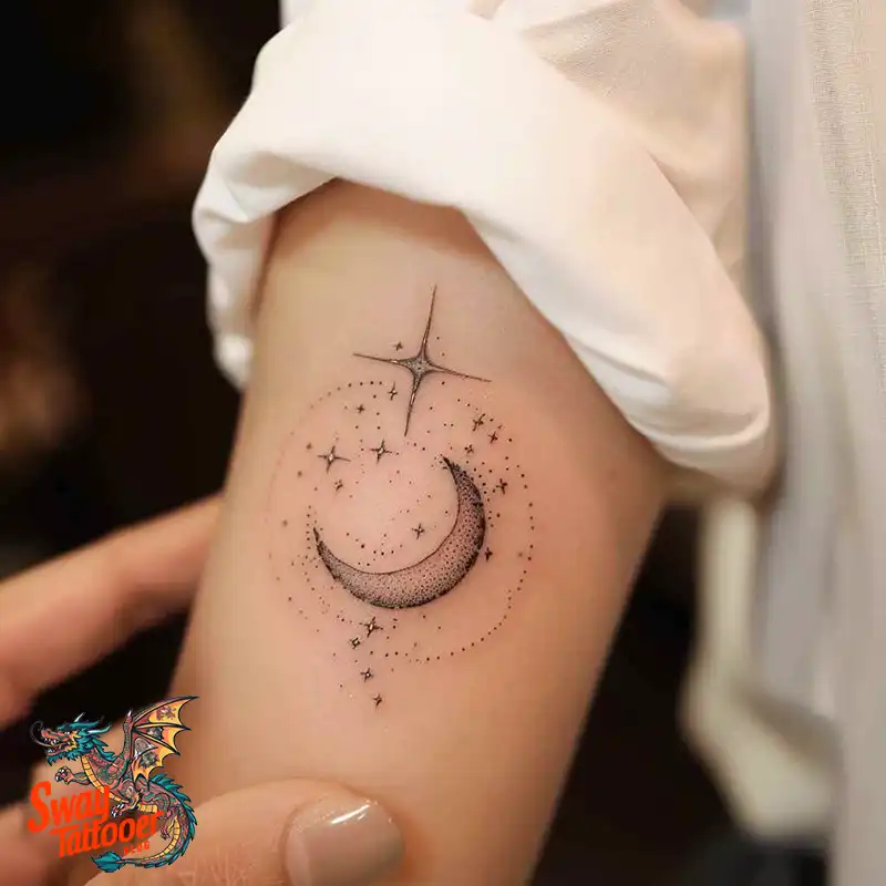 150 Best Moon and Stars Tattoo Ideas: Celestial Ink 4 moon and stars tattoo