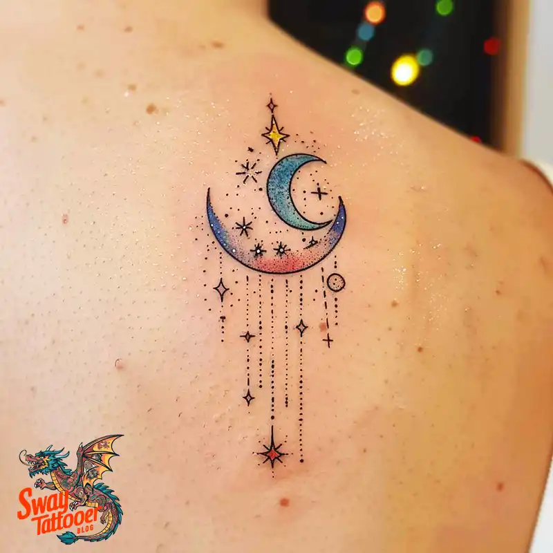 150 Best Moon and Stars Tattoo Ideas: Celestial Ink 128 moon and stars tattoo