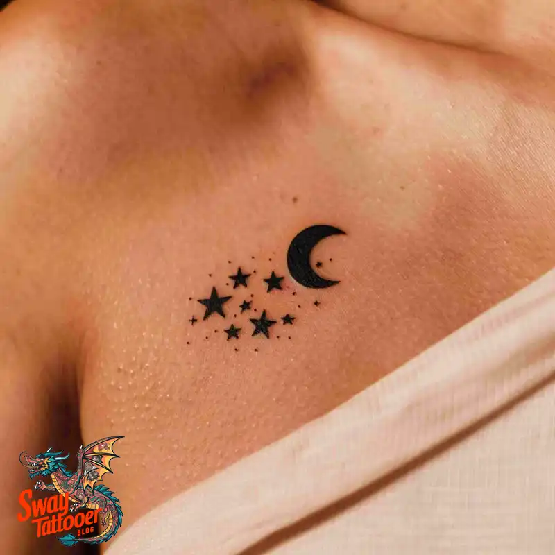 150 Best Moon and Stars Tattoo Ideas: Celestial Ink 3 moon and stars tattoo