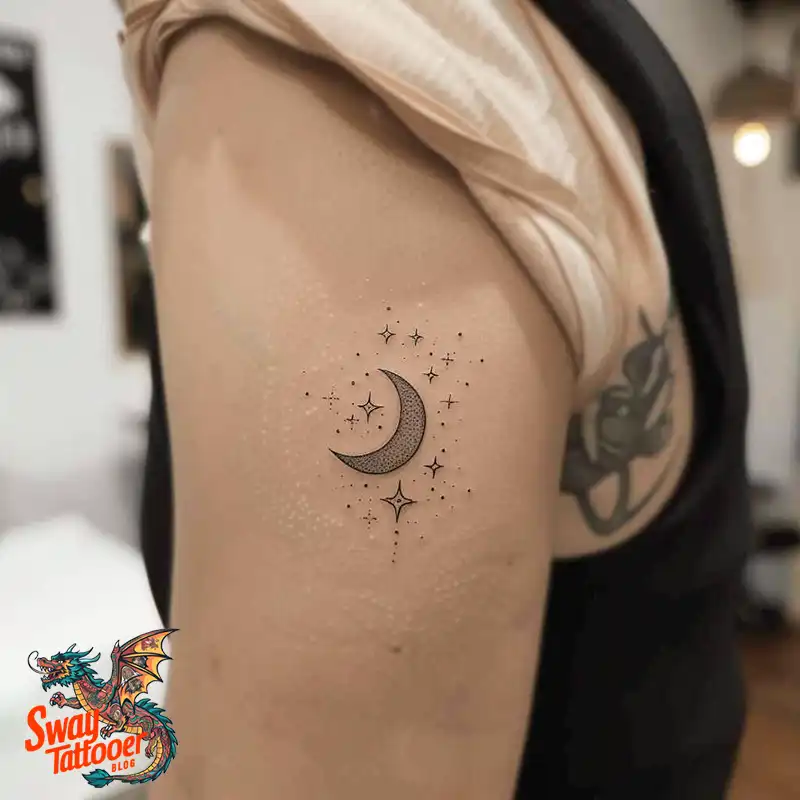 150 Best Moon and Stars Tattoo Ideas: Celestial Ink 2 moon and stars tattoo
