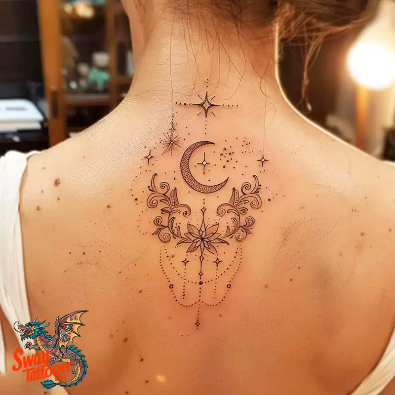 150 Best Moon and Stars Tattoo Ideas: Celestial Ink 130 moon and stars tattoo