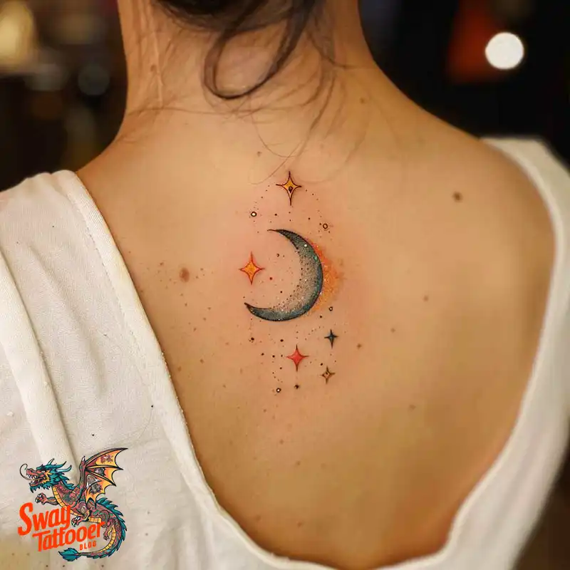 150 Best Moon and Stars Tattoo Ideas: Celestial Ink 132 moon and stars tattoo