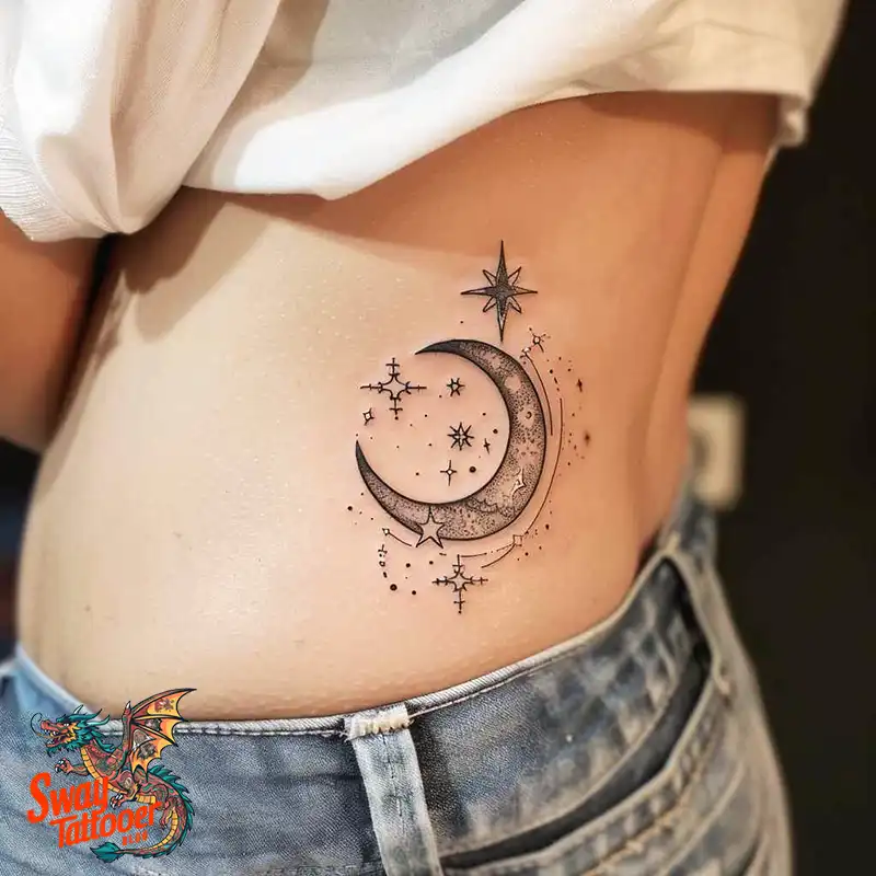 150 Best Moon and Stars Tattoo Ideas: Celestial Ink 111 moon and stars tattoo