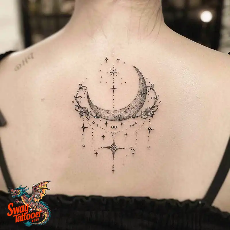 150 Best Moon and Stars Tattoo Ideas: Celestial Ink 107 moon and stars tattoo