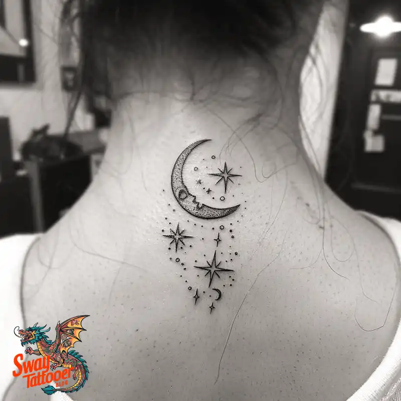 150 Best Moon and Stars Tattoo Ideas: Celestial Ink 96 moon and stars tattoo