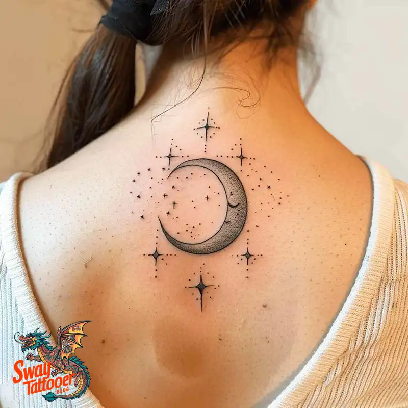 150 Best Moon and Stars Tattoo Ideas: Celestial Ink 91 moon and stars tattoo
