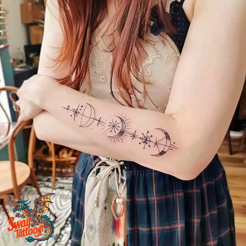 150 Best Moon and Stars Tattoo Ideas: Celestial Ink 90 moon and stars tattoo