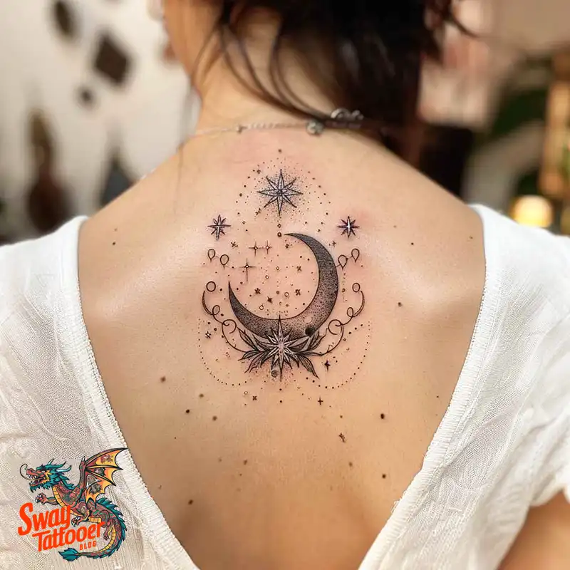 150 Best Moon and Stars Tattoo Ideas: Celestial Ink 86 moon and stars tattoo