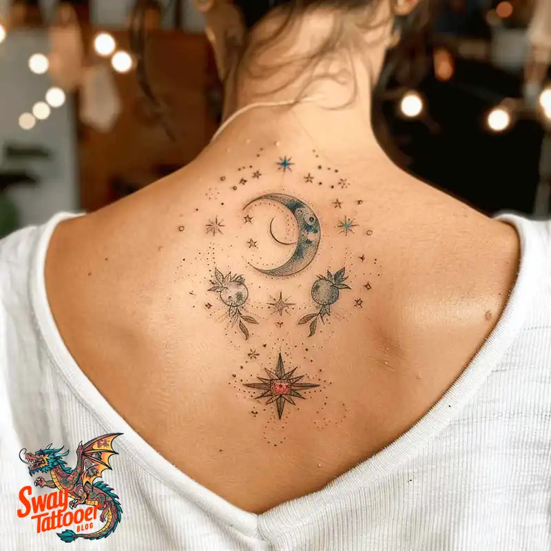 150 Best Moon and Stars Tattoo Ideas: Celestial Ink 80 moon and stars tattoo