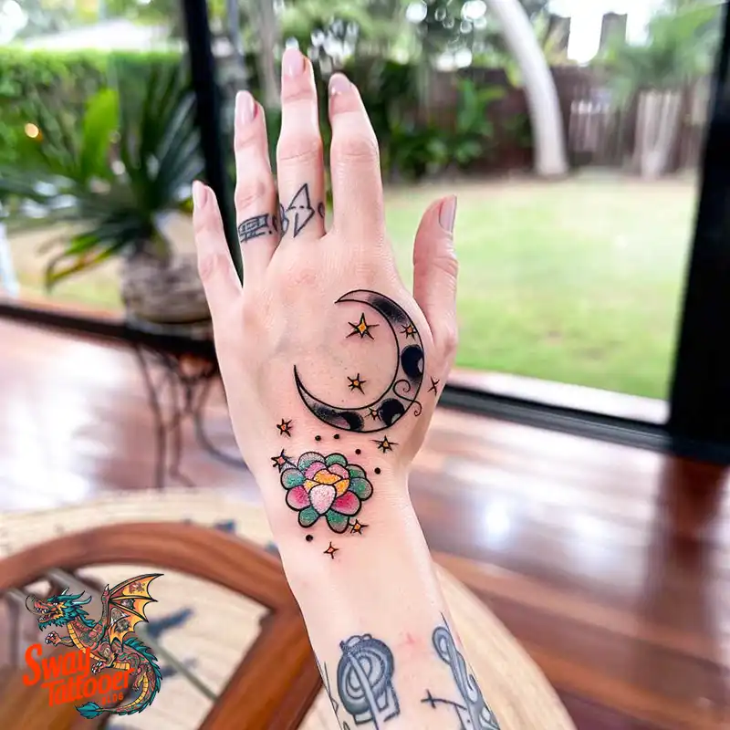 150 Best Moon and Stars Tattoo Ideas: Celestial Ink 74 moon and stars tattoo