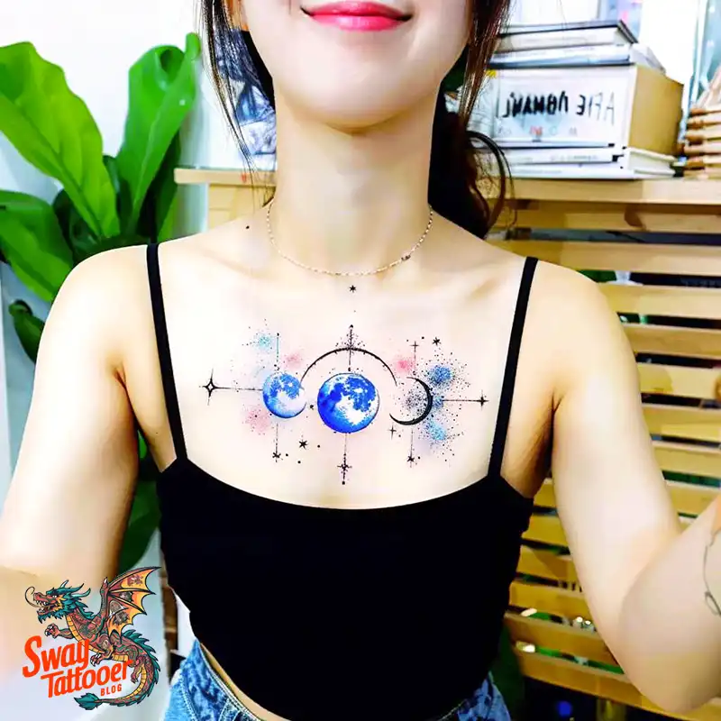 150 Best Moon and Stars Tattoo Ideas: Celestial Ink 61 moon and stars tattoo