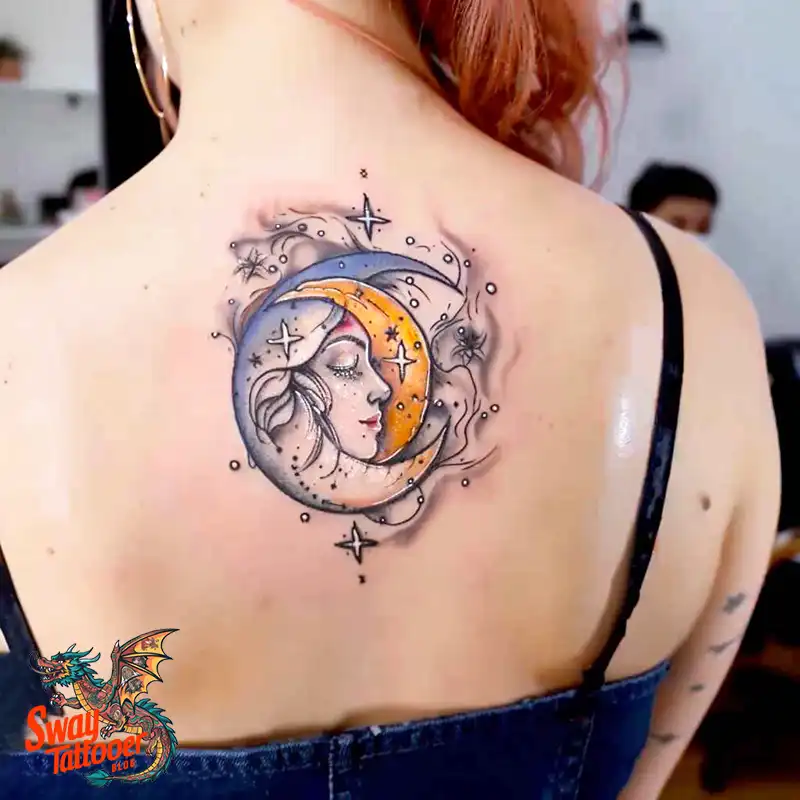 150 Best Moon and Stars Tattoo Ideas: Celestial Ink 63 moon and stars tattoo