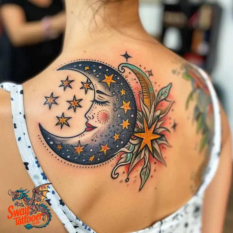150 Best Moon and Stars Tattoo Ideas: Celestial Ink 60 moon and stars tattoo